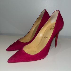 Louboutin Kate 100mm in Fuschia